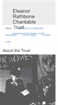 Mobile Screenshot of eleanorrathbonetrust.org.uk